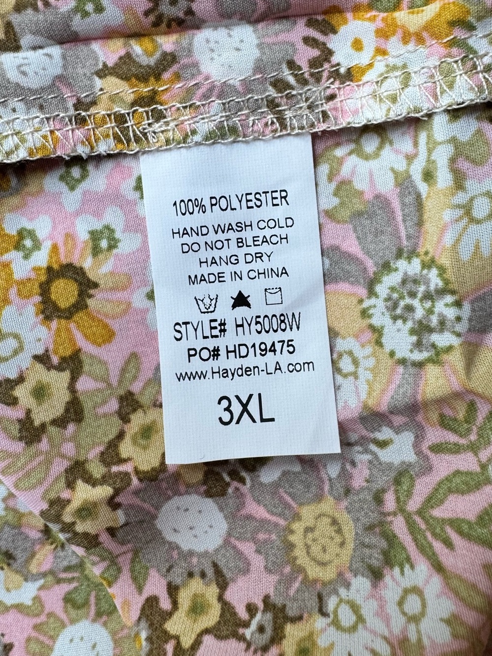 Hayden Los Angeles Ditzy Floral Babydoll
Blouse - Size 3X NWTs - Picture 12 of 12